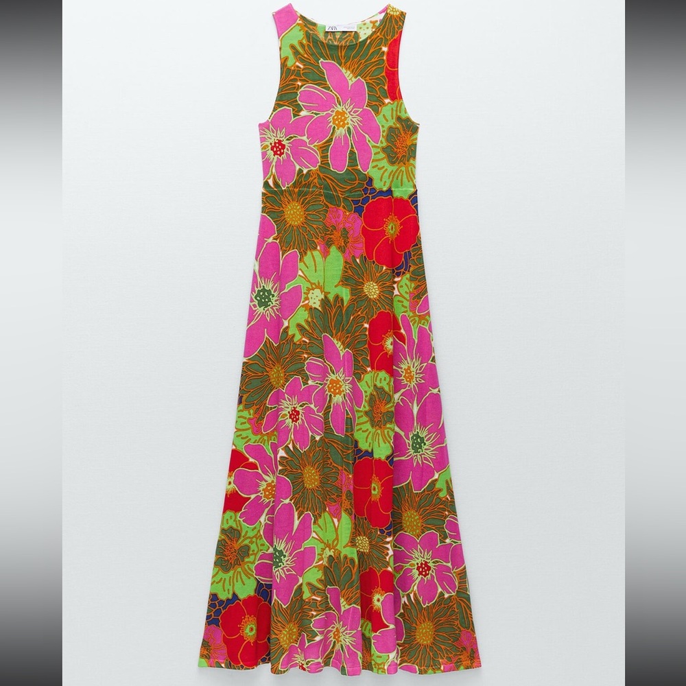 ZARA VESTIDO ESTAMPADO SPECIAL EDITION DRESS 
MULTICOLOR